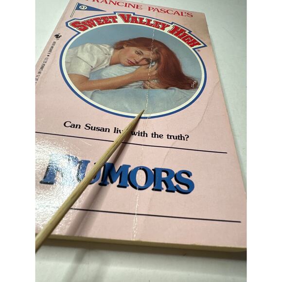 Sweet Valley High 1ST Edition First Print Book #37 Rumors Vintage 1980's - Picture 2 of 12